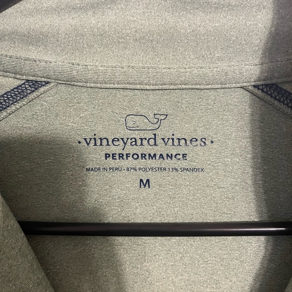 Vineyard Vines Performance Green Golf Pullover - Picture 3 of 5